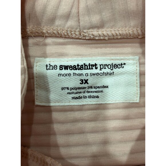 The Sweatshirt Project Womens Ribbed Cowl Neck Pullover Sz 3X - Picture 5 of 9